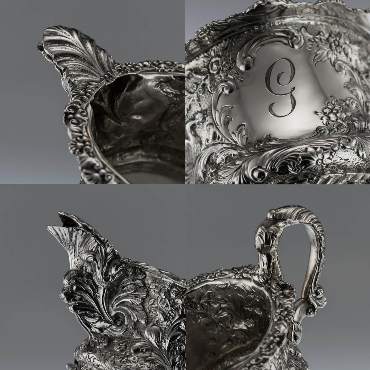 19th Century Georgian Silver Four-Piece Tea and Coffee Set, circa 1821-1893 5