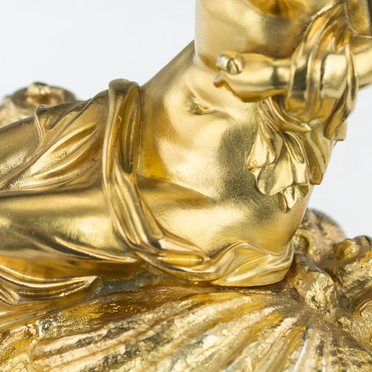 19th Century Georgian Silver-Gilt 'Birth Of Venus' Inkwell, John Bridge, c. 1824 5