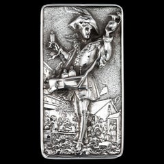 19th Century Georgian Silver Pedlar Snuff Box, John Linnit, circa 1820