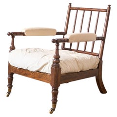 19th century Georgian Simulated Rosewood Library chair