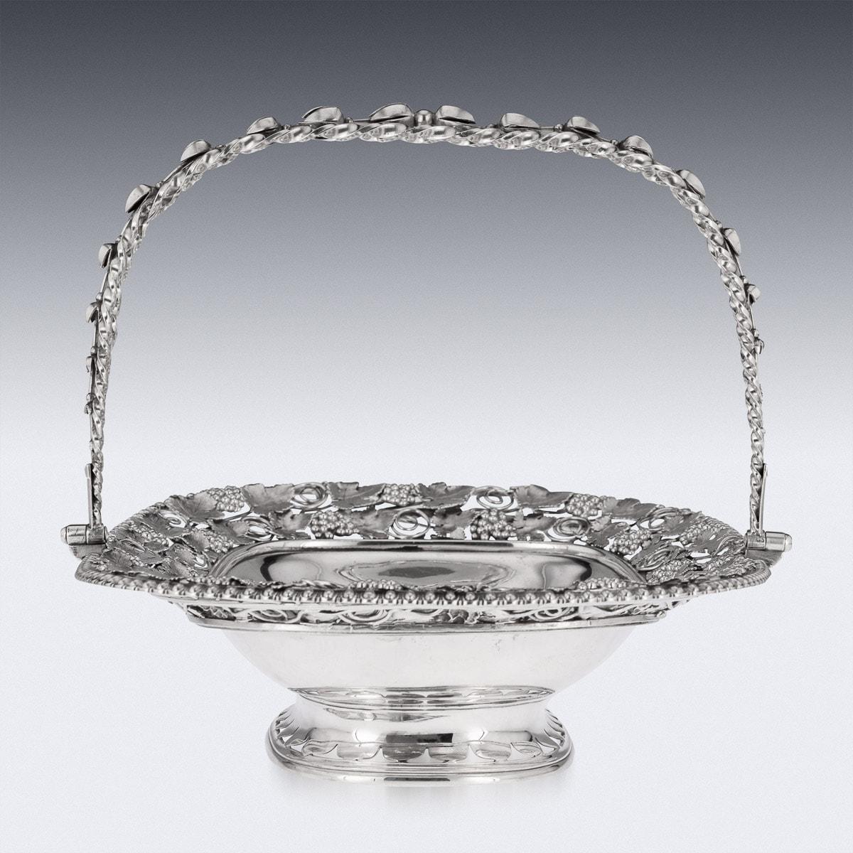 19th Century Georgian Solid Silver Basket, Benjamin Smith, London, c.1814 2