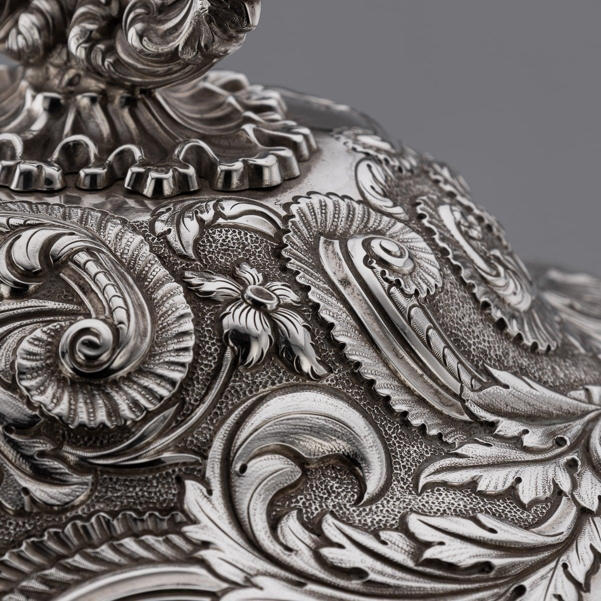 Magnifique soupière géorgienne en argent massif du XIXe siècle, Birmingham c.1827 en vente 5