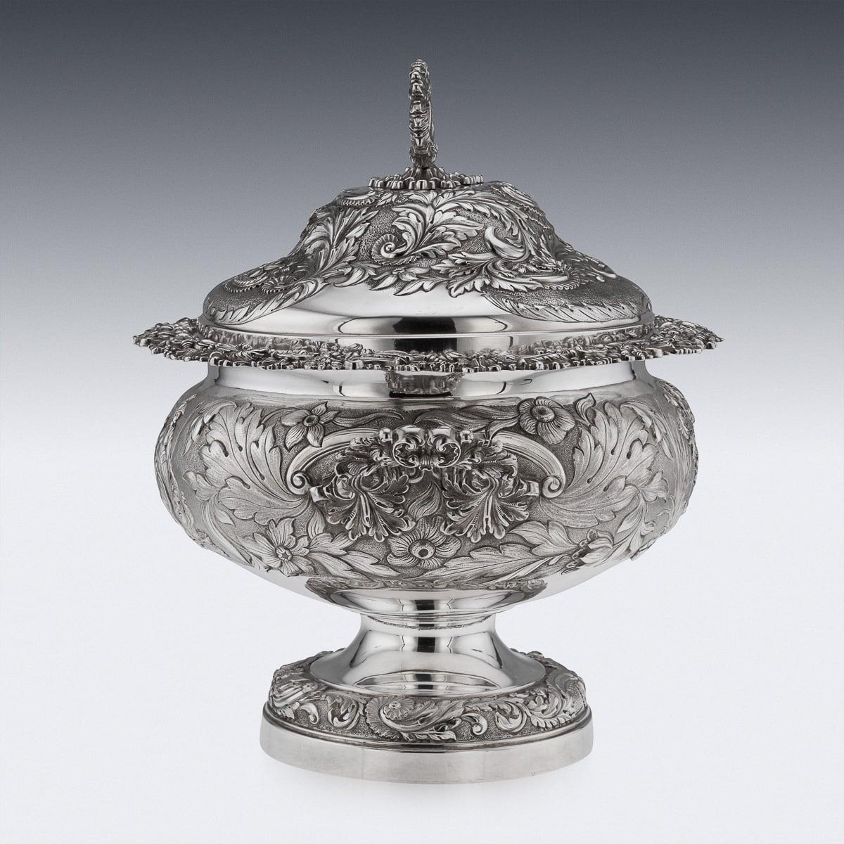 Autre Magnifique soupière géorgienne en argent massif du XIXe siècle, Birmingham c.1827 en vente