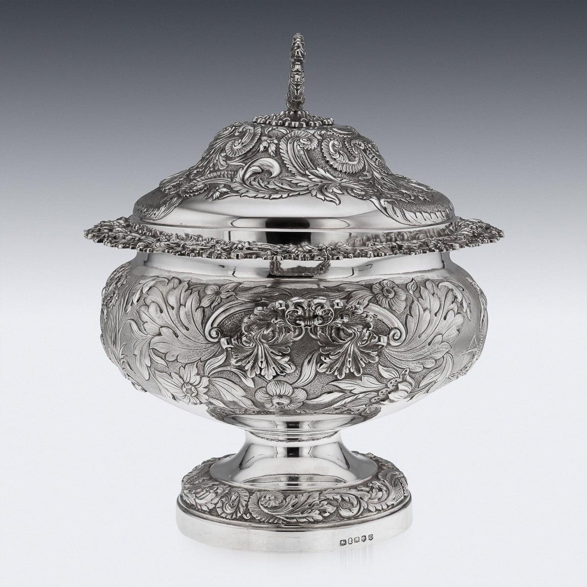 Magnifique soupière géorgienne en argent massif du XIXe siècle, Birmingham c.1827 Bon état - En vente à Royal Tunbridge Wells, Kent