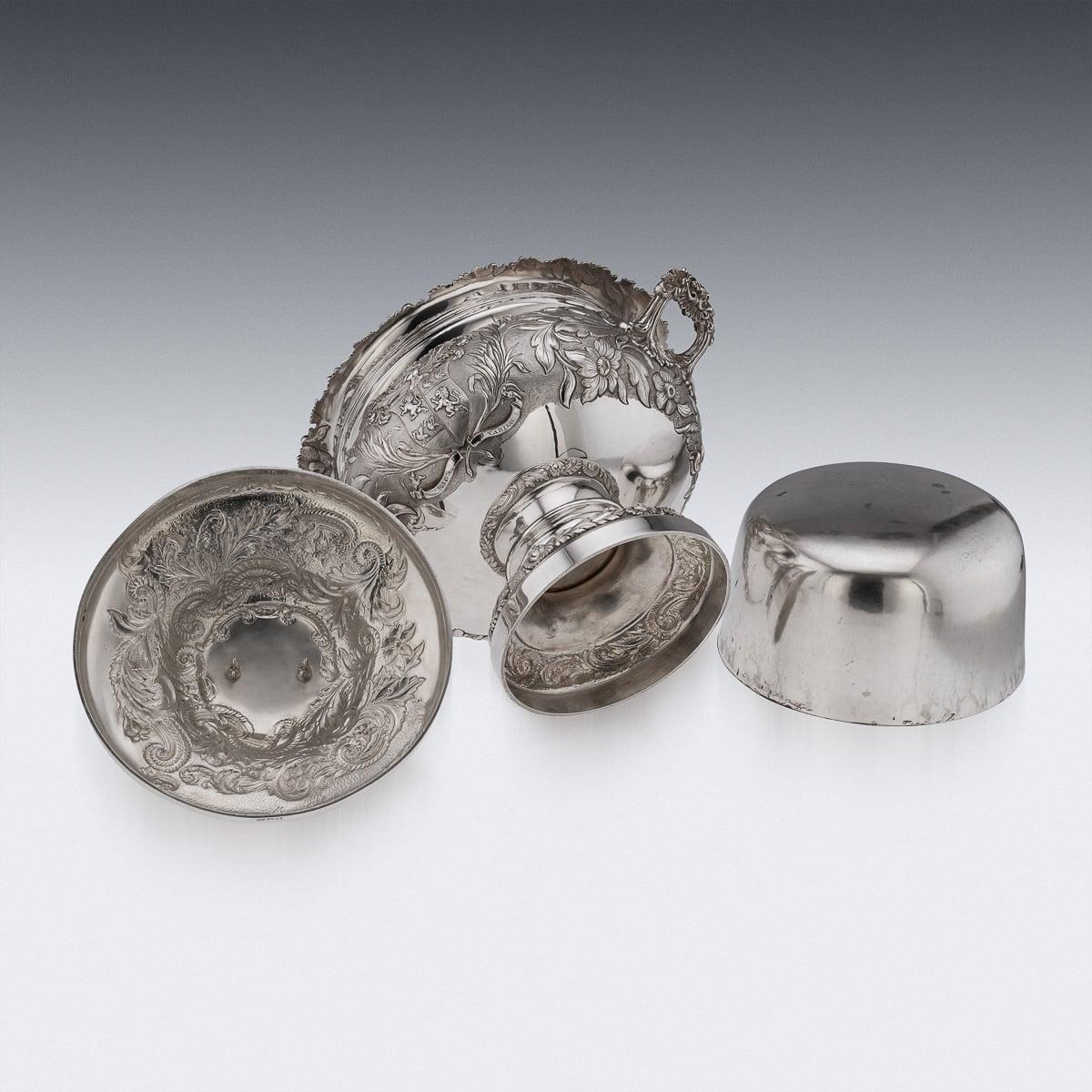 Magnifique soupière géorgienne en argent massif du XIXe siècle, Birmingham c.1827 en vente 1