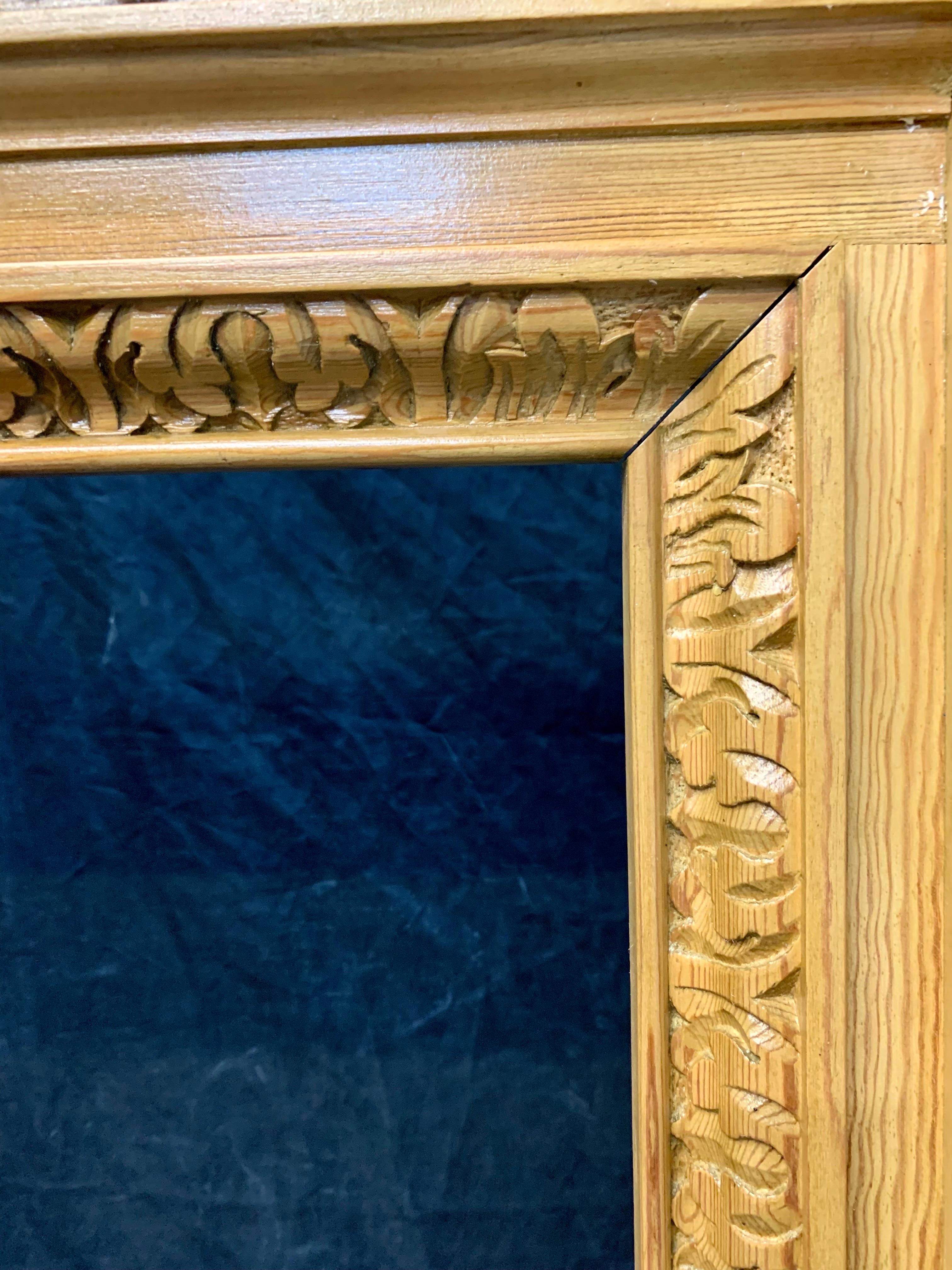 19th Century Georgian Style Carved Pine Fireplace Surround In Good Condition In Edinburgh, GB