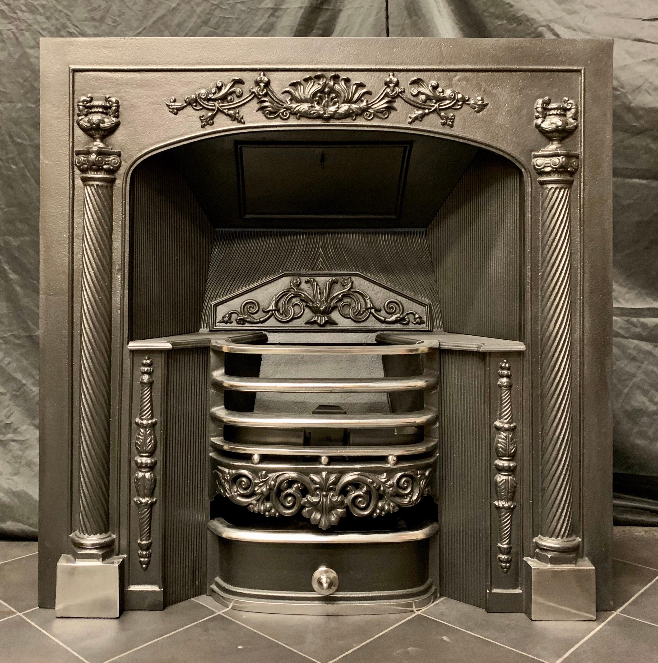 19th Century Georgian Style Hob Grate Fireplace Insert For Sale At