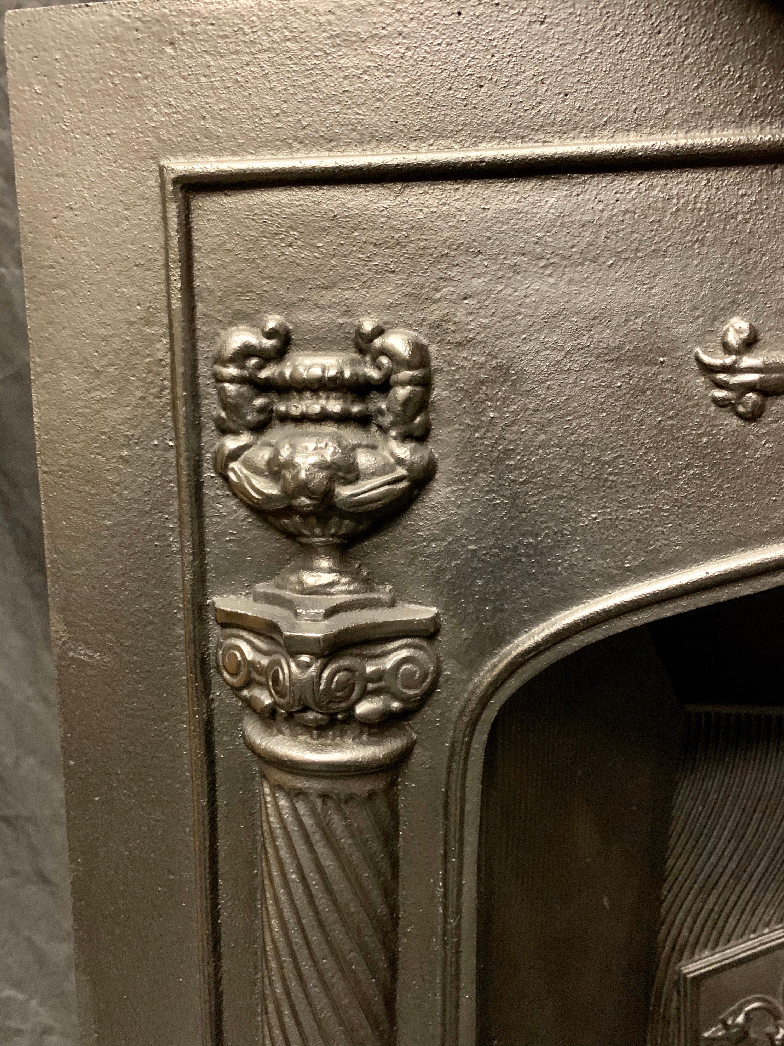 English 19th Century Georgian Style Hob Grate Fireplace Insert
