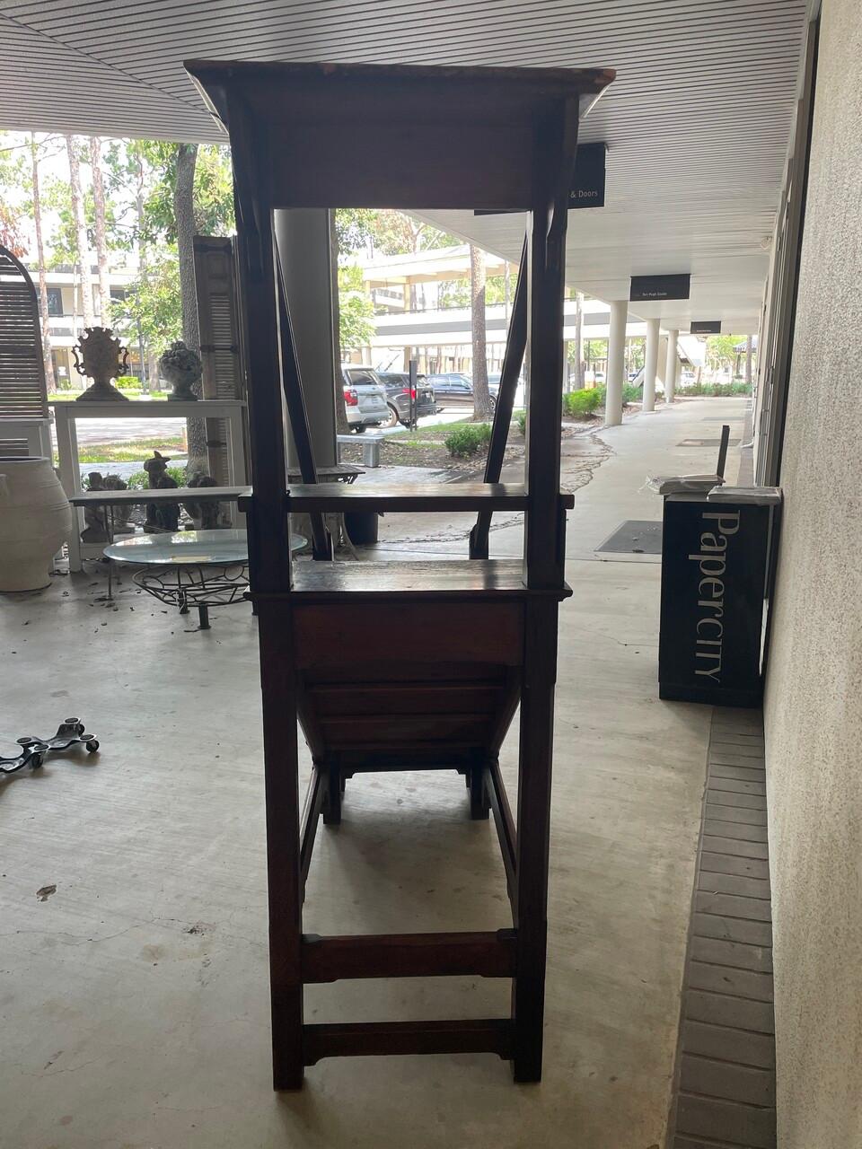 Fatto a mano Gradini di biblioteca in Oak del XIX secolo in stile georgiano in vendita