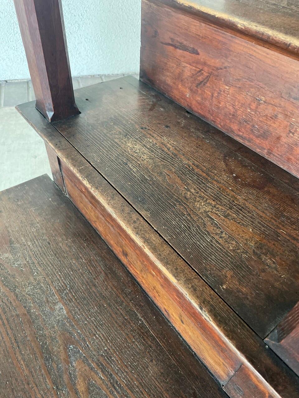 Quercia Gradini di biblioteca in Oak del XIX secolo in stile georgiano in vendita
