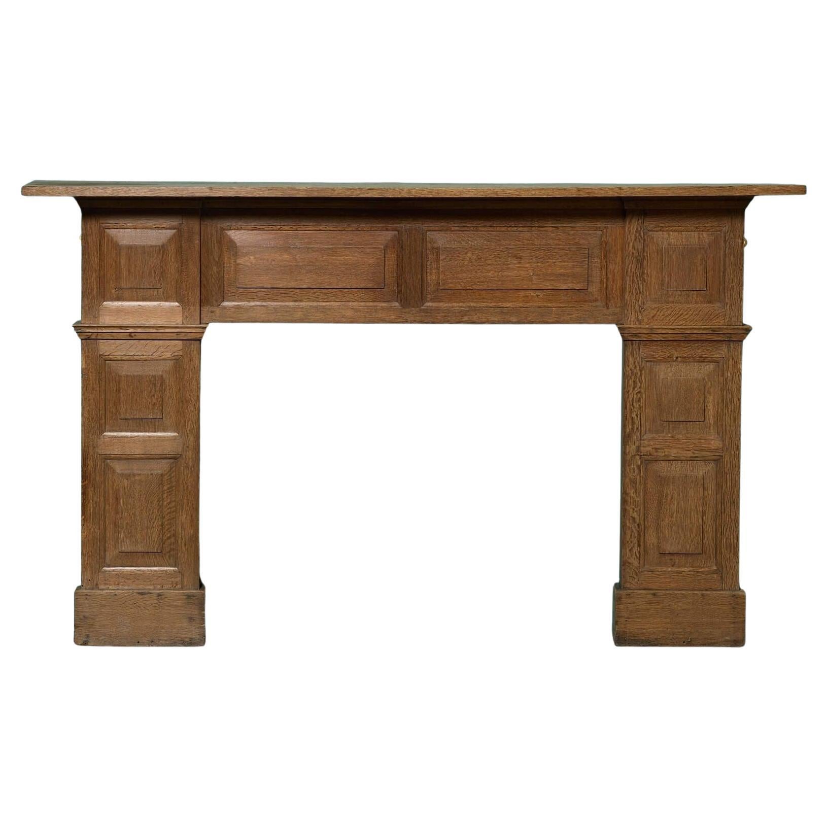 Caminetto in stile georgiano del XIX secolo con pannelli in Oak in vendita