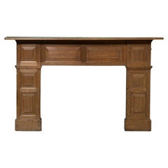 Caminetto in stile georgiano del XIX secolo con pannelli in Oak