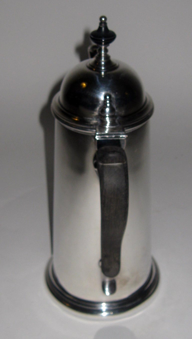 Early 20th Century 19th century Georgian Style Sterling Silver Coffee Server For Sale