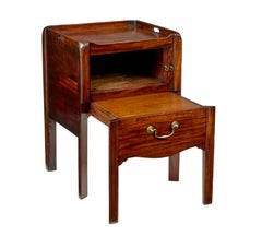 19th century Georgian tambour bedside table