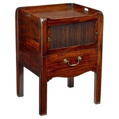 19th century Georgian tambour bedside table