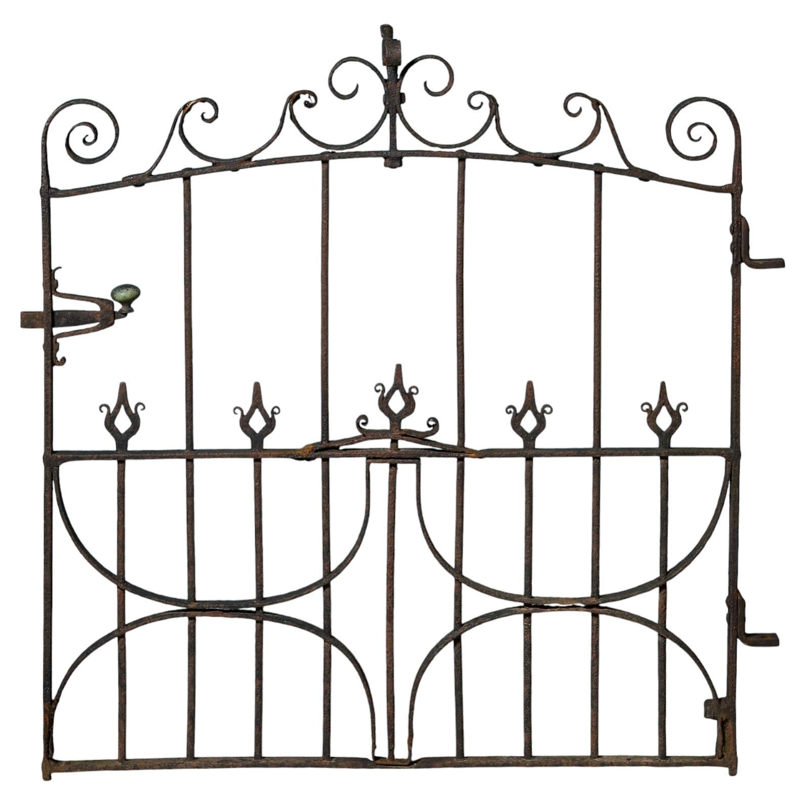 19th Century Georgian Wrought Iron Pedestrian Gate