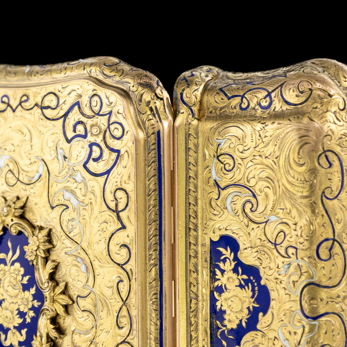 19th Century German 14-Karat Solid Gold and Enamel Snuff Box, Weishaupt & Sohne 7