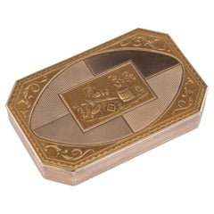 19th Century German 18k Gold Snuff Box, Hanau, c.1820