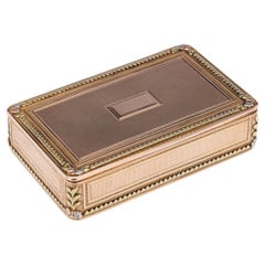 19th Century German 18k Gold Snuff Box, Hanau, circa 1820