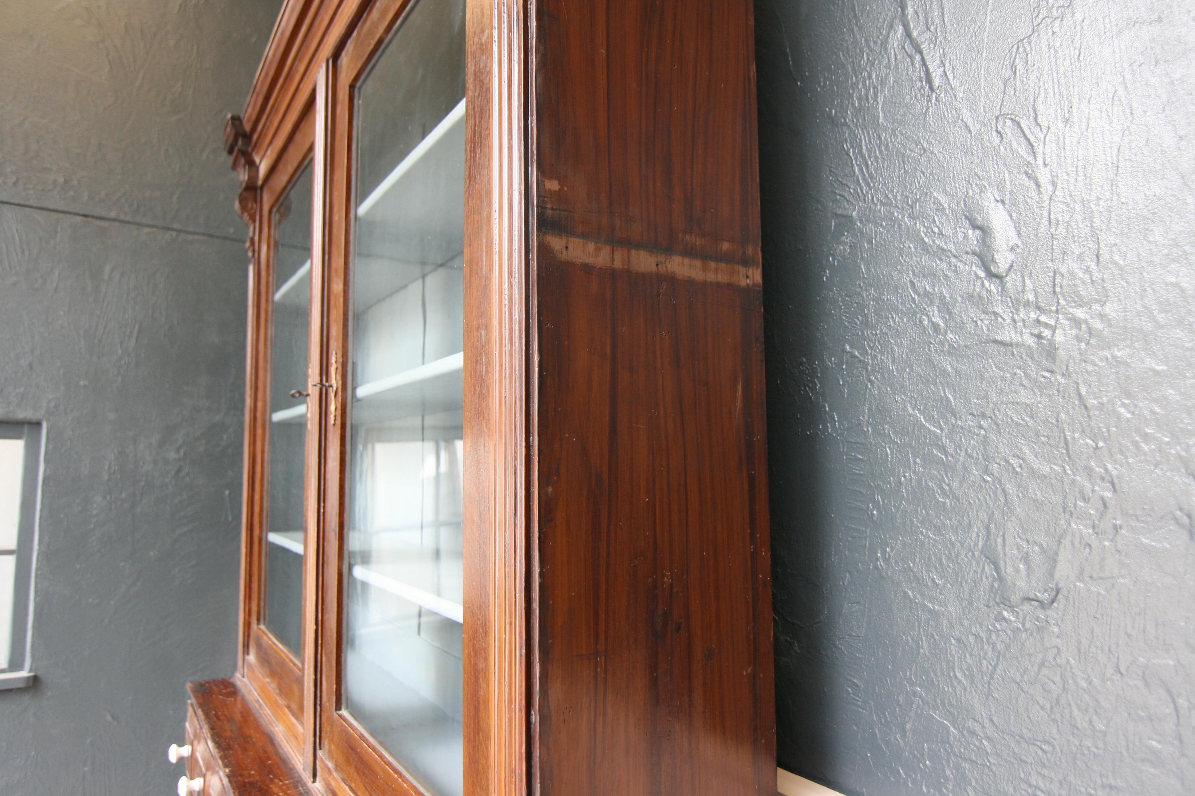 19th Century German Apothecary Cabinet in Original Paint 5