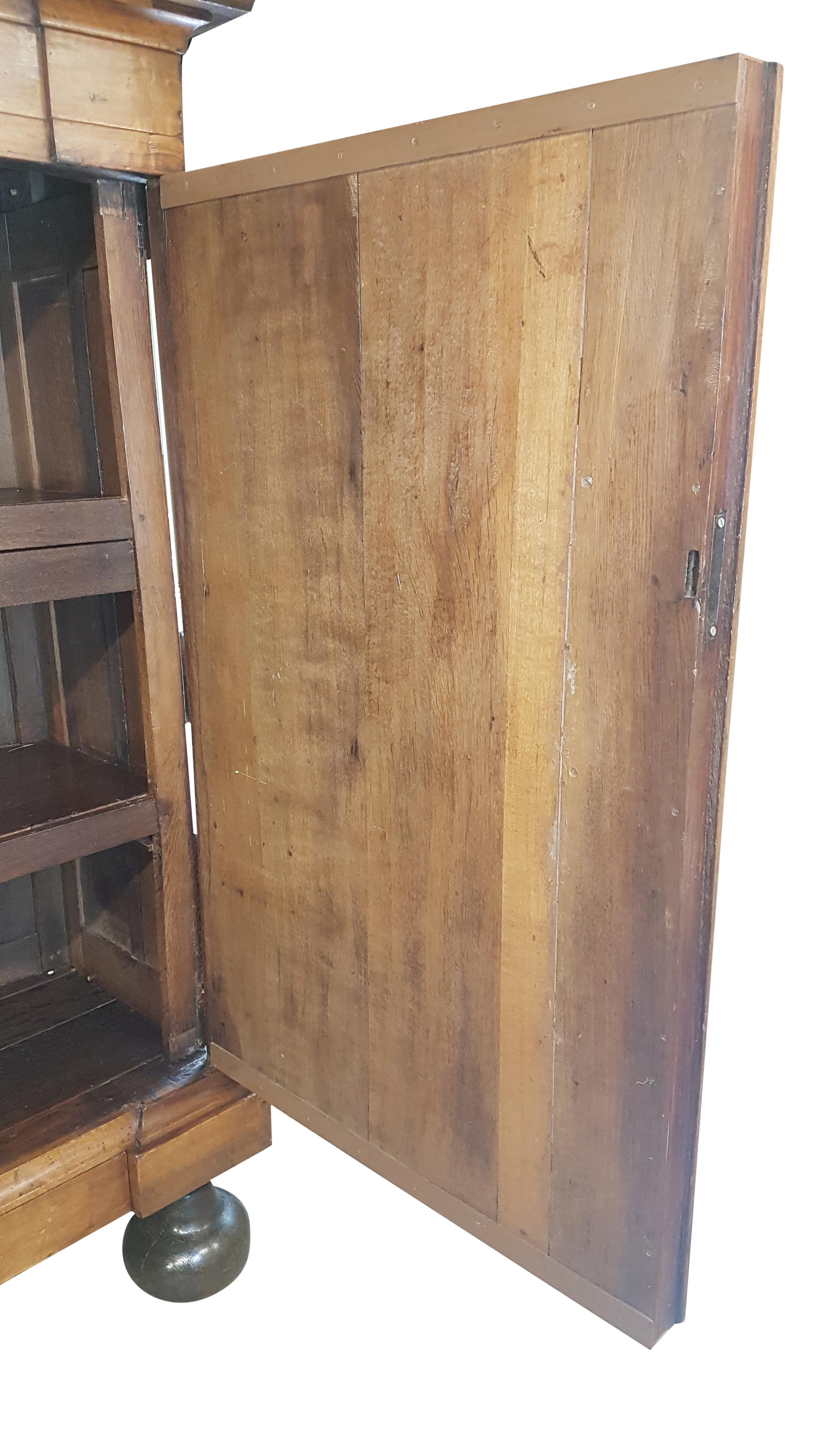 19th Century German Baroque Style Walnut Armoire For Sale 11