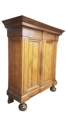 19th Century German Baroque Style Walnut Armoire