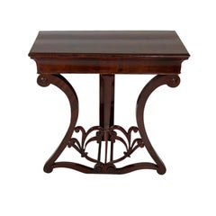 Antique German Biedermeier Console Table, Walnut, Circa 1820
