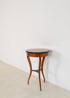 19th Century German Biedermeier Cherry Wood Side Table