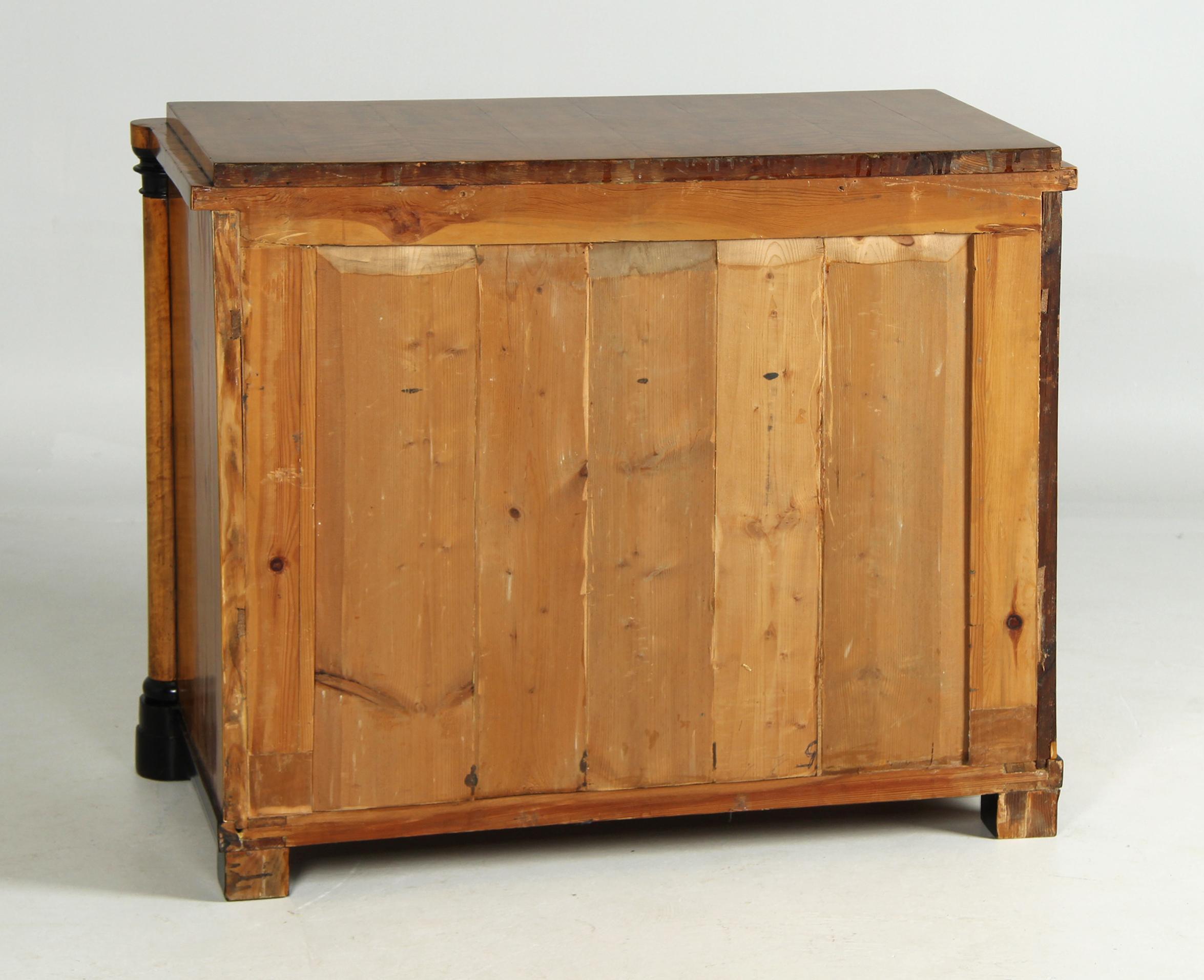 19th Century German Biedermeier Chest Of Drawers, Birch, circa 1820 9