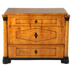 19th Century German Biedermeier Chest Of Drawers, Birch, circa 1820