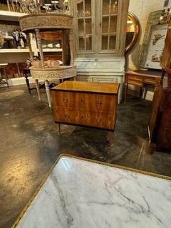 19th Century German Biedermeier Chest with Ebonized Details