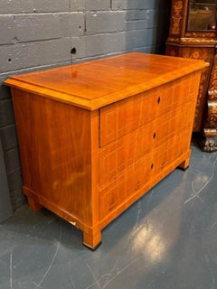 19th Century German Biedermeier Fruitwood Commode