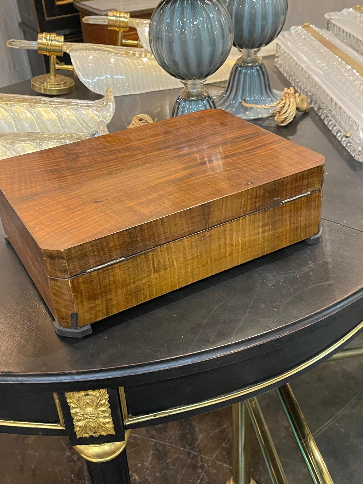 19th Century German Biedermeier Mahogany Box 3