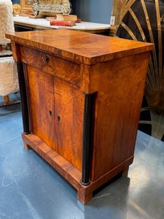 19th Century German Biedermeier Walnut and Ebony Cabinet