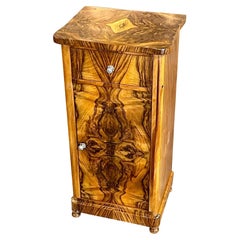 19th Century German Biedermeier Walnut Stand