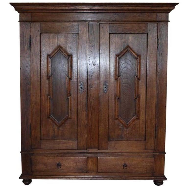 Oak 19th Century German Cabinet For Sale