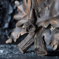 19th Century German Carved Deer’s Head Trophy