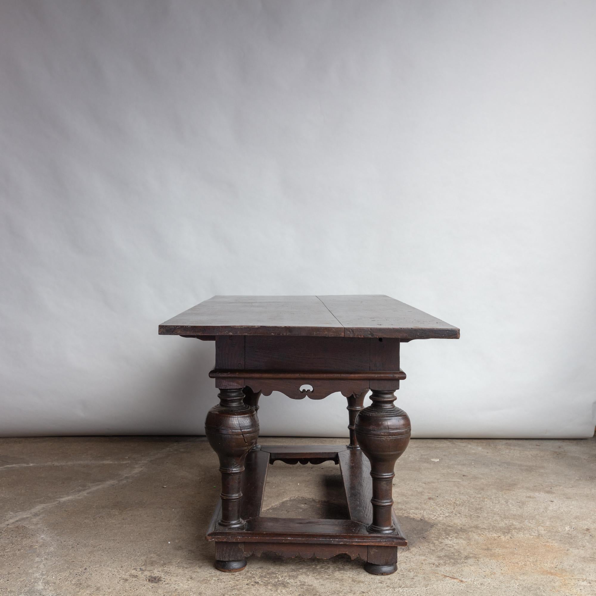 19th Century German Carved Wood Table In Good Condition For Sale In Seattle, WA