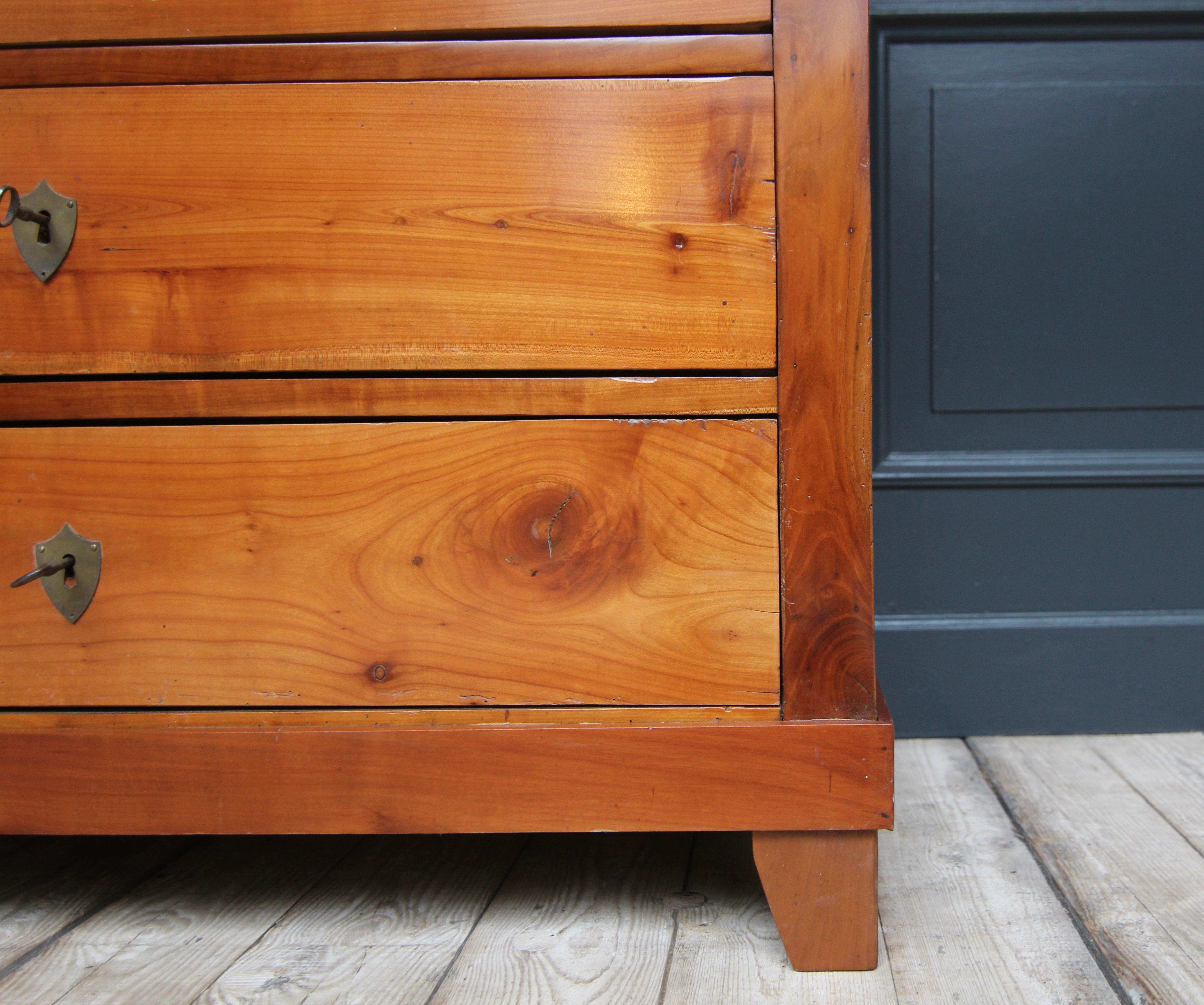 19th Century German Cherrywood Chest of Drawers 10