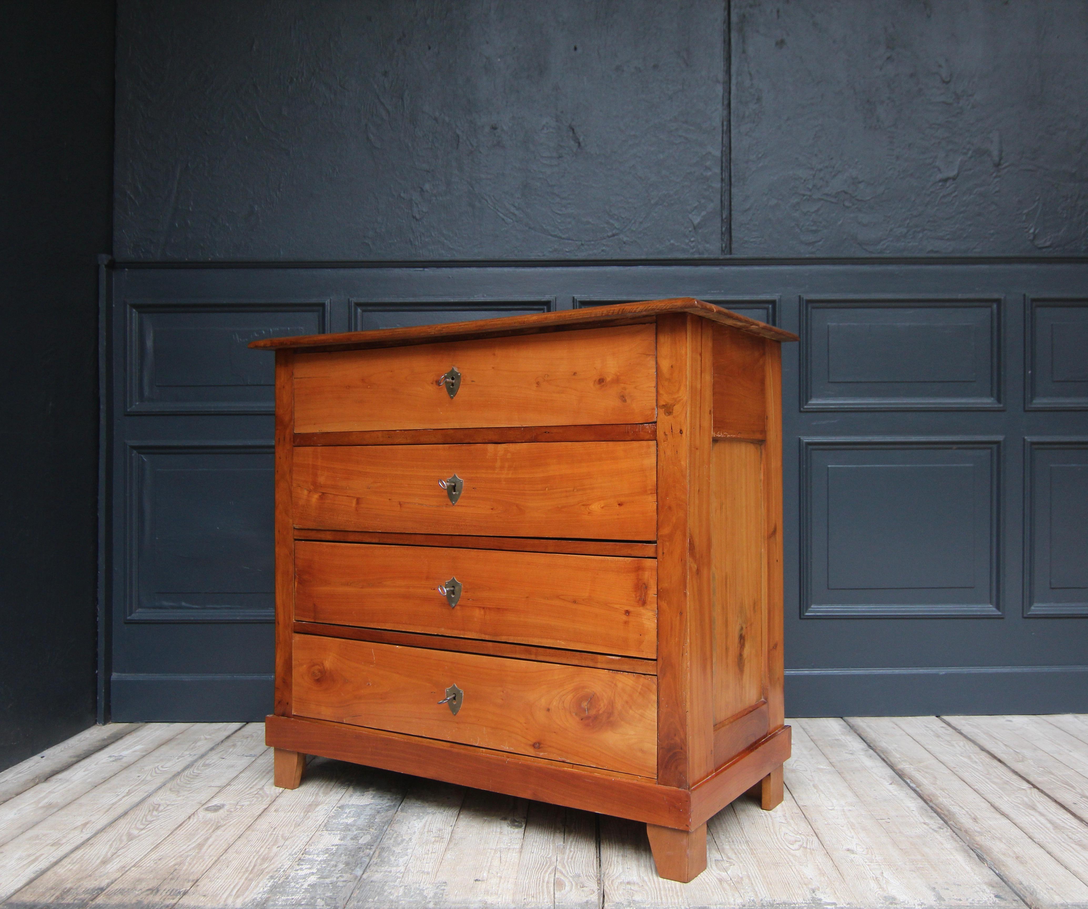 19th Century German Cherrywood Chest of Drawers 11