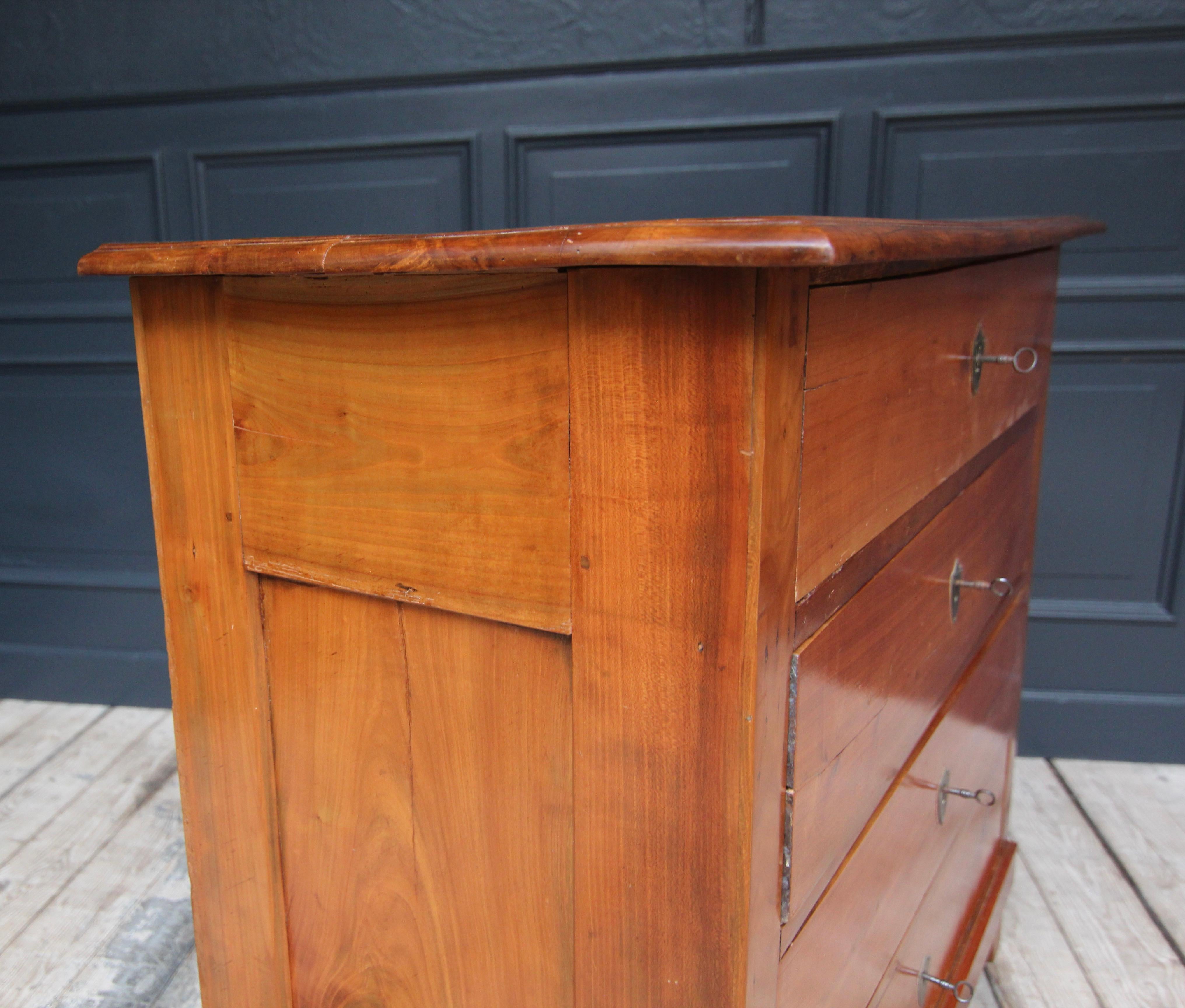 19th Century German Cherrywood Chest of Drawers 16