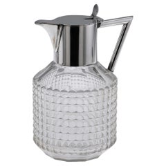 19th Century German Claret Jug, Silver Plated & Cut Glass, W.M.F.