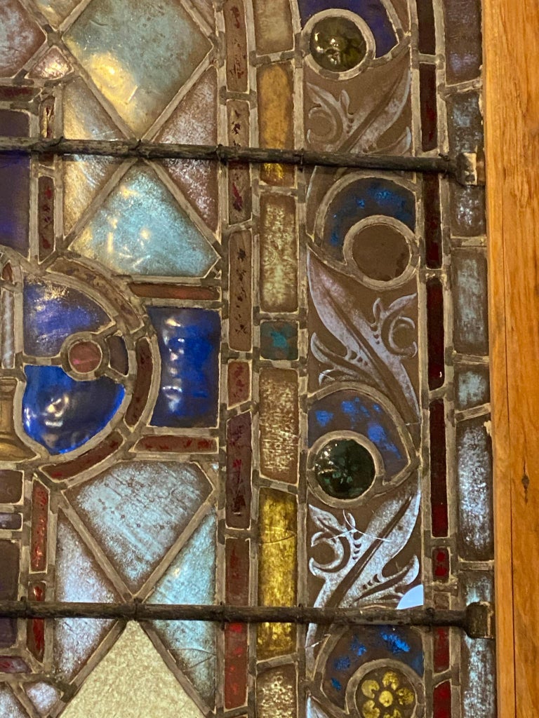 19th Century German Ecclesiastical Church Stained Glass Window For Sale ...