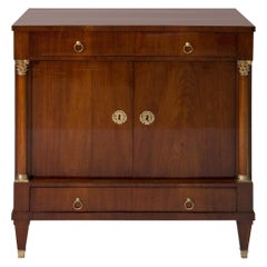 19th Century German Empire Style Biedermeier Mahogany Credenza