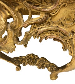 19th Century German Giltwood Console Tabe
