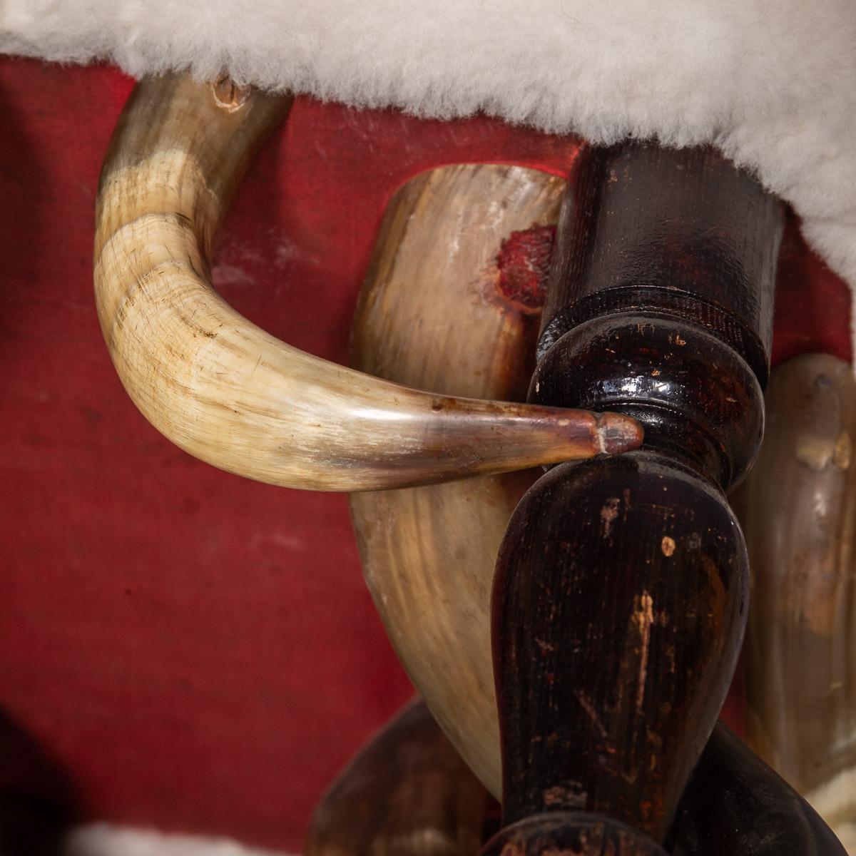 19th Century German Hall Bull Horn Chair, Black Forest c.1880 11