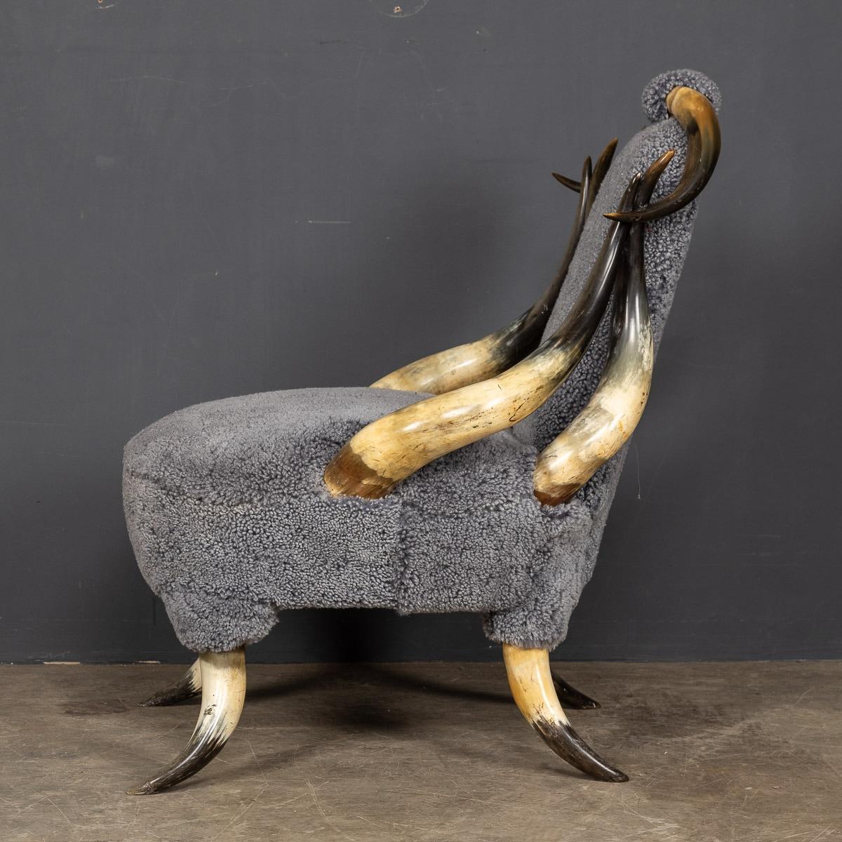 19th Century German Hall Bull Horn Chair, Black Forest, c.1880 In Good Condition For Sale In Royal Tunbridge Wells, Kent