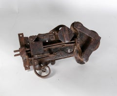 19th Century German Iron Door Lock