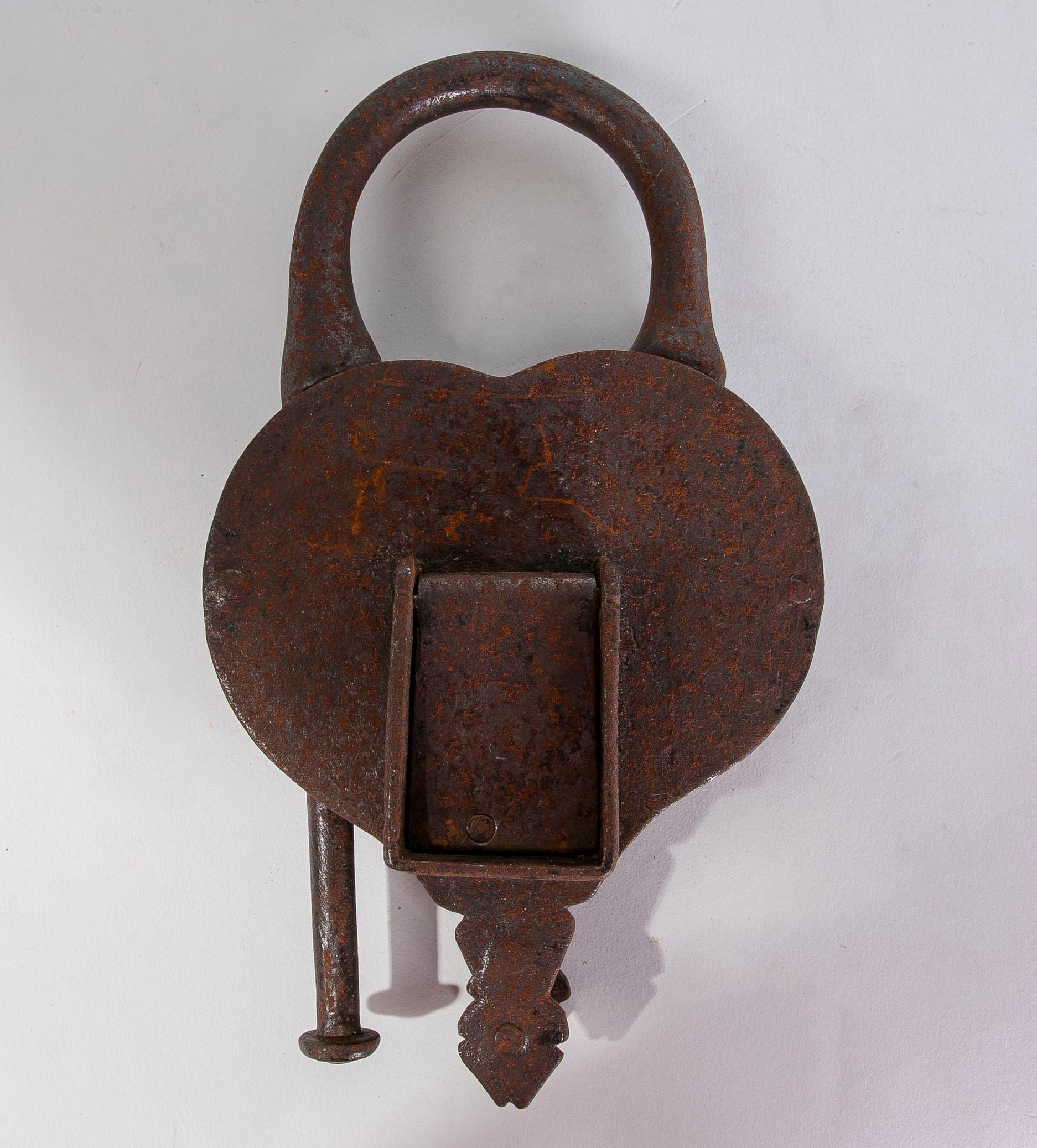 19th Century German Iron Padlock.