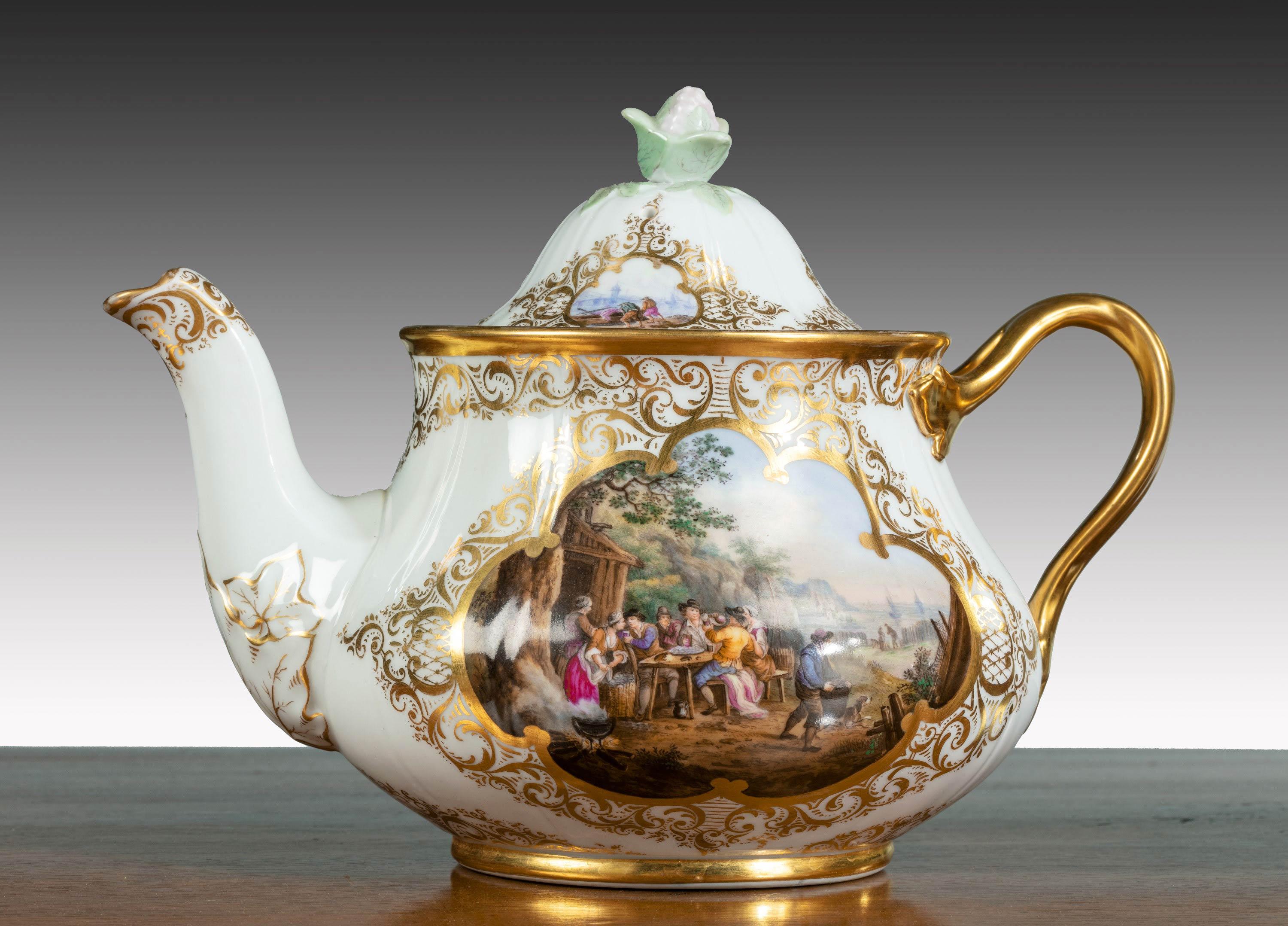 19th Century German KPM Porcelain Coffee and Tea Service 5